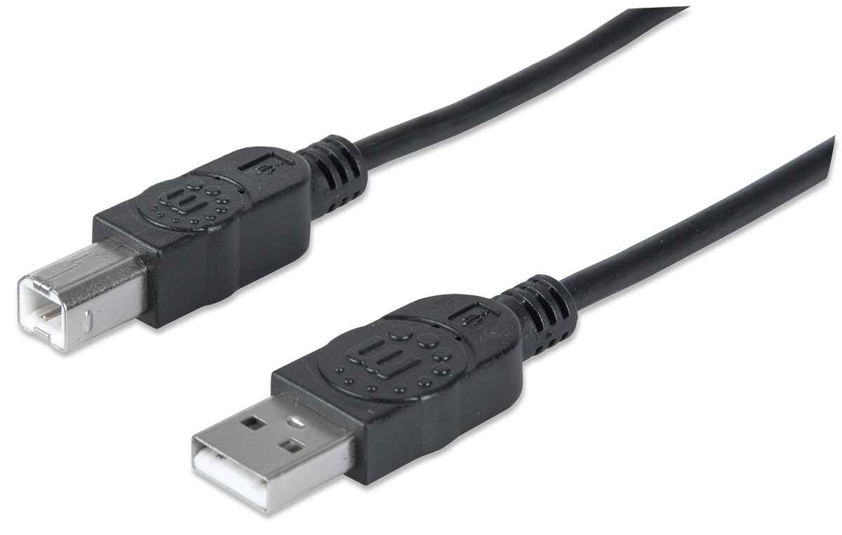333368 Cable para Dispositivos USB B de Alta Velocidad. USB 2.0 - A macho/ B macho, 480 Mbps, 1.8 m, Negro 333368 Cable para Dispositivos USB B de Alta Velocidad. USB 2.0 - A macho/ B macho, 480 Mbps, 1.8 m, Negro